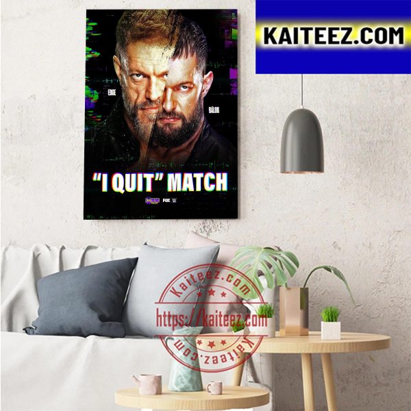 Finn Balor I Quit Match In WWE Extreme Rules Art Decor Poster Canvas