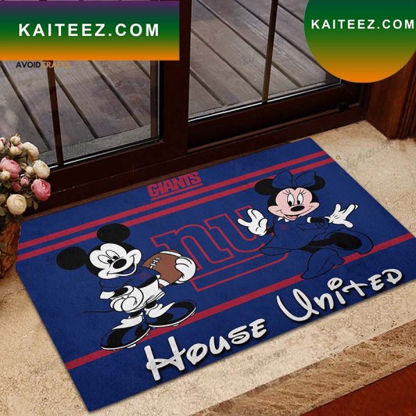 Football Team New York Giants Mickey Mouse Doormat