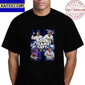 Four Teams In World Series Champion 2022 MLB Postseason Vintage T-Shirt