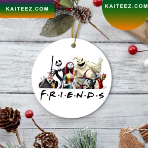 Friends Nightmare Before Christmas Jack Skellington Horror Christmas Christmas 2022 Ornament