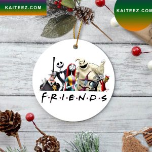 Friends Nightmare Before Jack Skellington Horror Christmas Tree 2022 Christmas Ornament