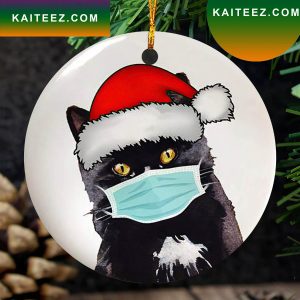 Funny Black Cat Christmas Decorations 2022 Christmas Ornament