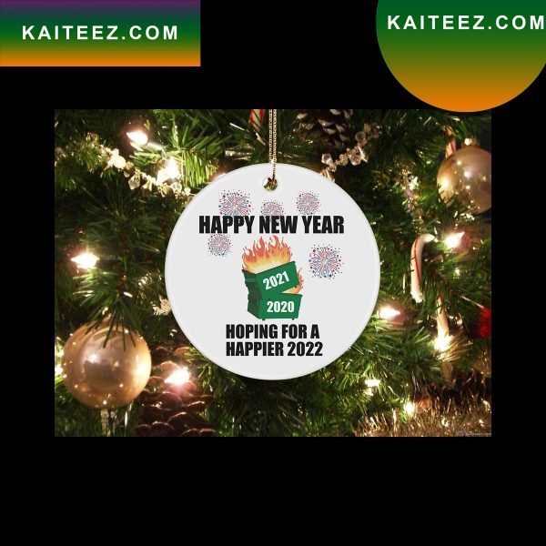 Funny Happy New Year 2022 Ornament