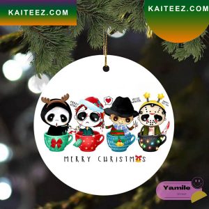 Funny Horror Movie Characters Christmas Ornament