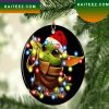 Funny Rough Collie Christmas Tree Lights Christmas Ornament