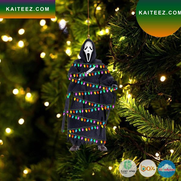 Ghost Mask Led Lights Christmas Ornament