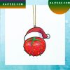 Gearhumans 3D Christmas Santa Hat Strawberry Fruit Christmas Custom Christmas Ornament