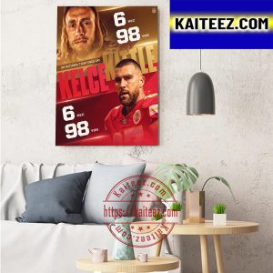 George Kittle And Travis Kelce On National Tight Ends Day In NFL Art Decor Poster Canvas