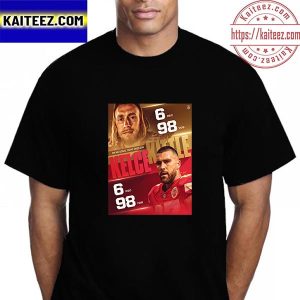 George Kittle And Travis Kelce On National Tight Ends Day In NFL Vintage T-Shirt