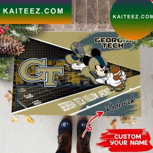 Georgia Tech Yellow Jackets NCAA3 For House of real fans Doormat