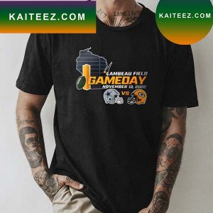 Green Bay Packers vs Dallas Cowboy NFl Gameday november 13 2022 T-shirt