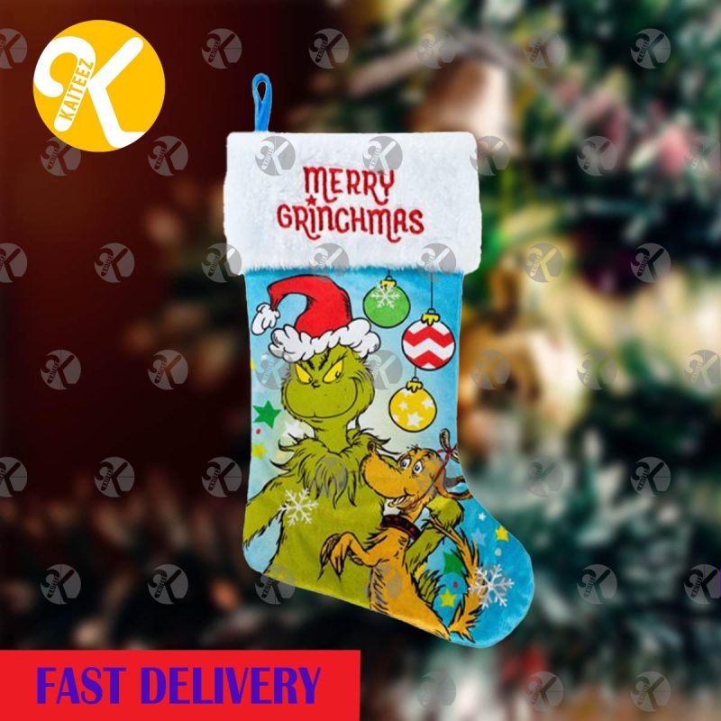 Grinch And The Reindeer Merry Grinchmas Christmas Stocking Kaiteez