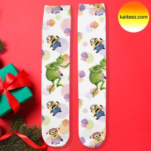 Grinch x Minions Pattern Christmas Socks
