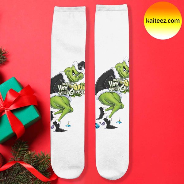 Grinch x NFL Las Vegas Raiders Christmas Socks