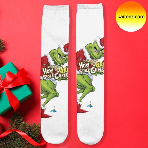 Grinch x NFL San Francisco 49ers Christmas Socks