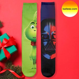 Grinch x StarWar Darth Vader Christmas Socks