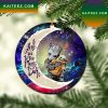 Groot Hold Jack Skelington Love You To The Moon Galaxy Mica Circle Ornament Perfect Gift For Holiday