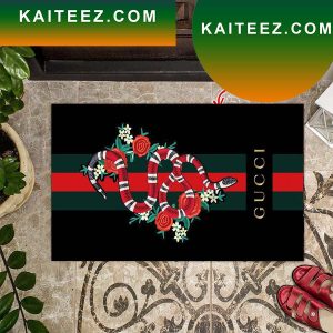 Gucci KingSnake x Rose Black Edition Doormat