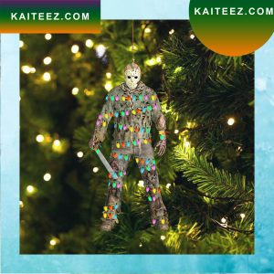 HLK Jason Voorhees Machete Horror Led Lights Christmas Ornament