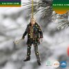 Hockey Mask Jason Voorhees Holding Hammer Led Lights Christmas Ornament