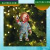 Half Burned Chucky Face Doll Led Lights Christmas Ornament