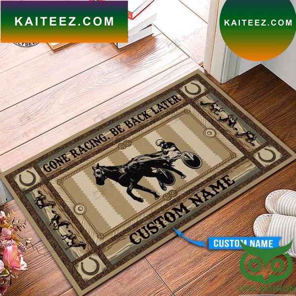 Harness Racing Gone Racing Brown Doormat