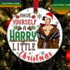 Have Yourself A Harry Little Christmas Tree Pink Styles Christmas Ornament