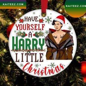 Have Yourself A Harry Little Christmas Styles Santa Christmas Ornament