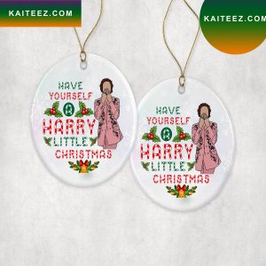 Have Yourself A Harry Little Christmas Tree Pink Styles Christmas Ornament