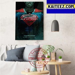 HenryCavill As Superman In Man of Steel 2 Art Decor Poster Canvas