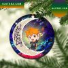 Hinata Haikyuu Love You To The Moon Galaxy Mica Circle Ornament Perfect Gift For Holiday