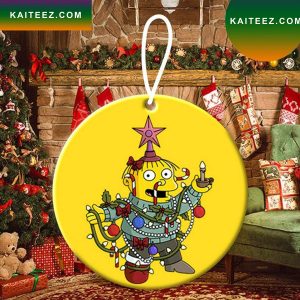Homer Abraham Simpson Christmas Ornaments