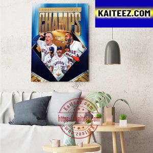 Houston Astros Are 2022 American League Champs And Headed To The World Series Art Decor Poster Canvas