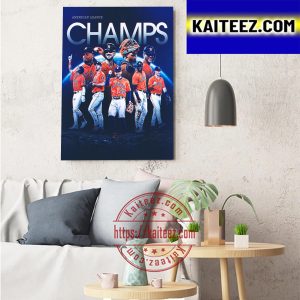 Houston Astros Are American League Champs And Advance World Series Art Decor Poster Canvas