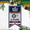 Houston Astros Atlanta Braves Score Game 1 World Series 2022 Christmas Ornament