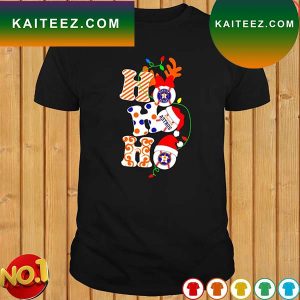 Houston Astros Ho Ho Ho Merry Christmas T-shirt