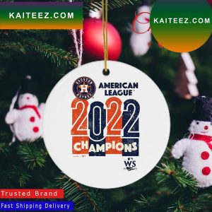 Houston Astros Majestic Threads 2022 American League Champions Yearbook Tri-Blend Ornament