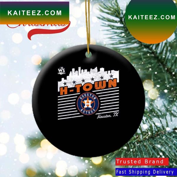 Houston Astros Majestic Threads 2022 World Series Local Lines Tri-Blend Ornament