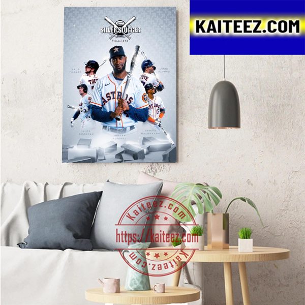 Houston Astros Silver Slugger Award Finalists Art Decor Poster Canvas