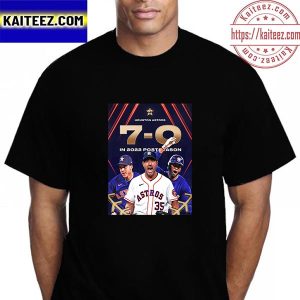 Houston Astros Undefeated In 2022 MLB Postseason Vintage T-Shirt