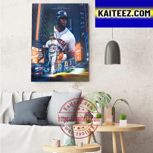 Houston Astros Win ALCS Game 4 In MLB Postseason 2022 Art Decor Poster Canvas