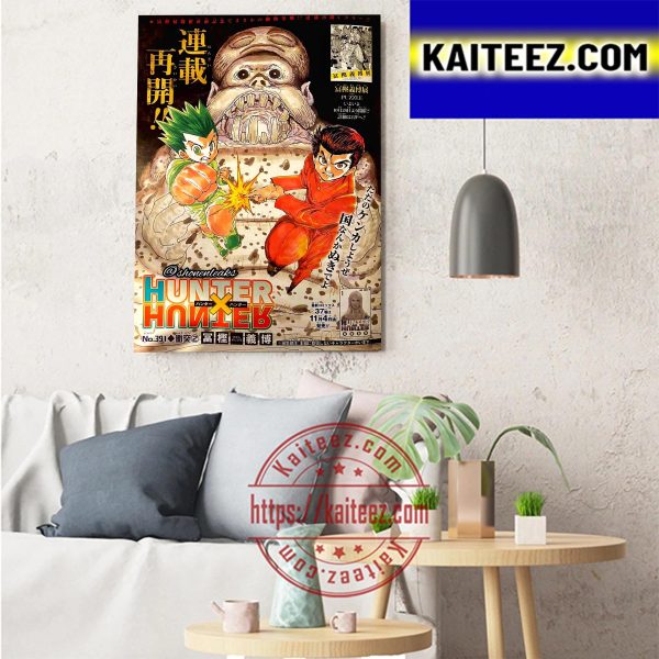 Hunter x Hunter Manga Chap 391 Latest Colour Page Art Decor Poster Canvas