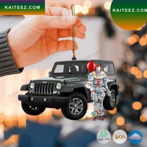 It Pennywise Rubicon Jeep Led Lights Christmas Ornament