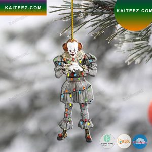 It Pennywise White Gloves Clown Led Lights Christmas Ornament