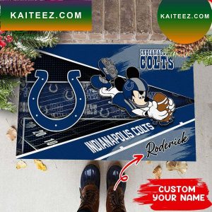 Indianapolis Colts NFL Custom Name House of fans Doormat