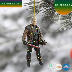 Jason Voorhees Holding Machete Led Lights Christmas Ornament