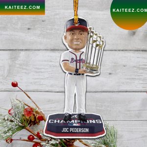 Joc Pederson Atlanta Braves World Series 2022 Champions Christmas Ornament