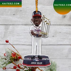 Jorge Soler Atlanta Braves World Series 2022 Christmas Ornament