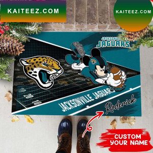 Jacksonville Jaguars NFL Custom Name House of fans Doormat