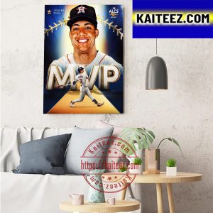 Jeremy Pena MVP MLB ALCS 2022 Of Houston Astros Art Decor Poster Canvas